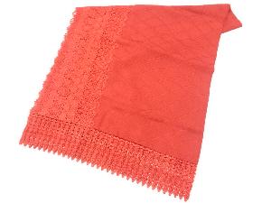 リサイクル　レース花模様ショール